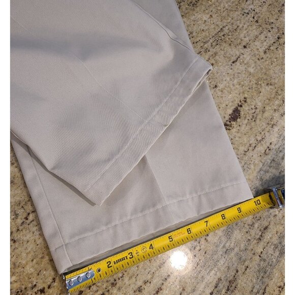 LL Bean Mens 42x29.5" Comfort Waist Tan Khaki Chino Pants *Hemmed* - Picture 7 of 16